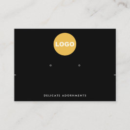 Tarjeta De Visita Logotipo horizontal negro Añadir logotipo collar S