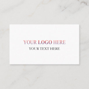 Tarjeta De Visita Logotipo horizontal personalizado - Sin pedido mín