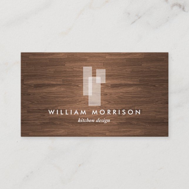 Tarjeta De Visita Logotipo II de bloques arquitectónicos modernos so (Anverso)