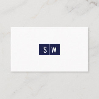 Tarjeta De Visita Logotipo inicial Navía moderada mínima de suciedad