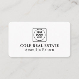 Tarjeta De Visita Logotipo inmobiliario | Diseño minimal moderno del