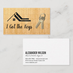 Tarjeta De Visita Logotipo inmobiliario   House Keyes   Paneles de m