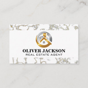 Tarjeta De Visita Logotipo inmobiliario   Mármol