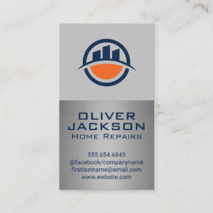 Tarjeta De Visita Logotipo inmobiliario moderno