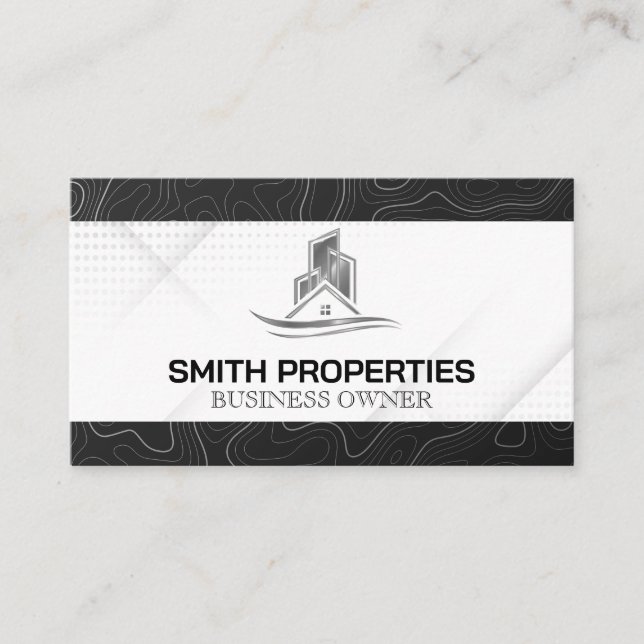 Tarjeta De Visita Logotipo inmobiliario | Propiedades (Anverso)