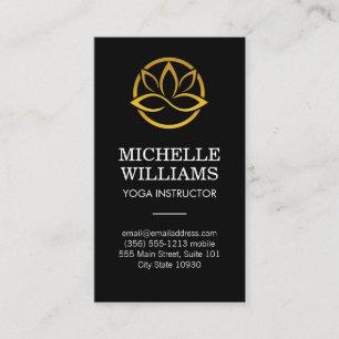 Tarjeta De Visita Logotipo Lotus moderno