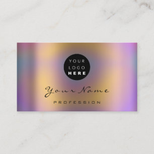 Tarjeta De Visita Logotipo maquillaje Artista Clavos de pelo Resumen