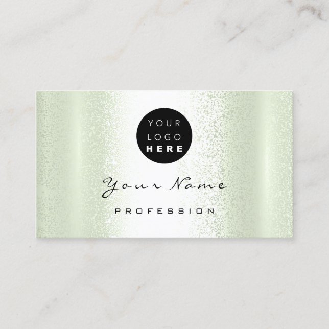 Tarjeta De Visita Logotipo maquillaje Artista Hair Nails Profesional (Anverso)