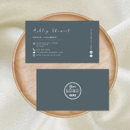 Tarjeta De Visita Logotipo minimalista de promoción de marca profesi