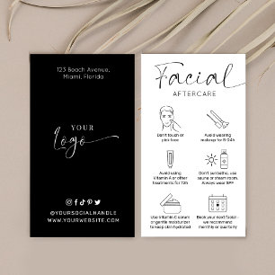 Tarjeta De Visita Logotipo Minimalista después de las instrucciones