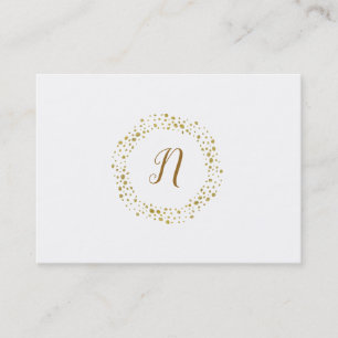 Tarjeta De Visita Logotipo minimalista moderno con puntos de brillo 