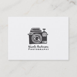 Tarjeta De Visita Logotipo minimalista moderno de cámara fotográfica