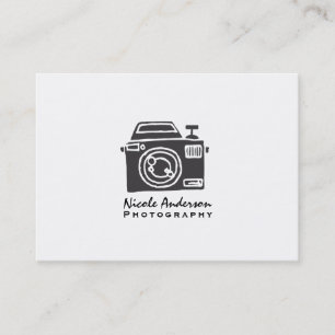 Tarjeta De Visita Logotipo minimalista moderno de cámara fotográfica