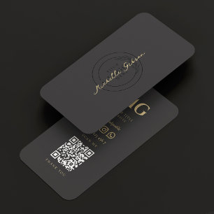 Tarjeta De Visita Logotipo minimalista moderno de marketing profesio