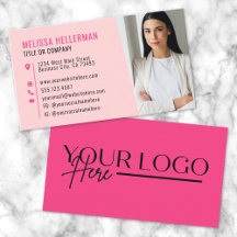Logotipo minimalista moderno rosa femenino
