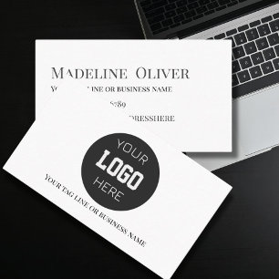 Tarjeta De Visita Logotipo minimalista moderno y contacto profesiona