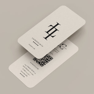 Tarjeta De Visita Logotipo minimalista profesional de monograma L en