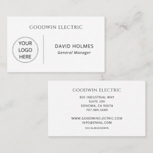 Tarjeta De Visita Logotipo minimalista simple
