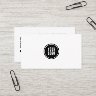 Tarjeta De Visita Logotipo mínimo del personalizado