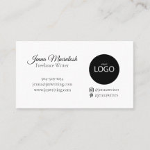 Logotipo mínimo Pinterest para Instagram Blanco ne