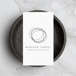 Tarjeta De Visita Logotipo mínimo y moderno de escrúpulos de diseño