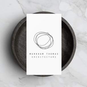 Tarjeta De Visita Logotipo mínimo y moderno de escrúpulos de diseño