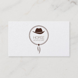 Tarjeta De Visita Logotipo modelo película de vaqueros
