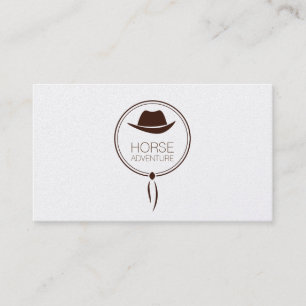 Tarjeta De Visita Logotipo modelo película de vaqueros