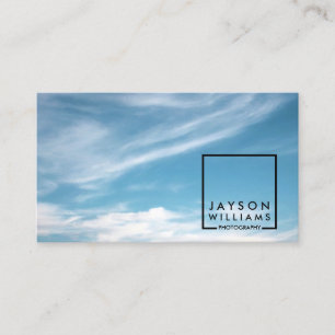 Tarjeta De Visita Logotipo moderno 2 del cuadrado del fotógrafo con