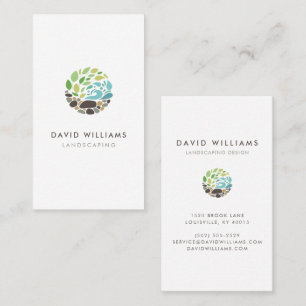 Tarjeta De Visita Logotipo moderno de jardinería