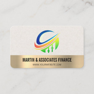 Tarjeta De Visita Logotipo moderno de tecnología   Finanzas
