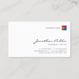 Tarjeta De Visita Logotipo moderno elegante de plantilla profesional