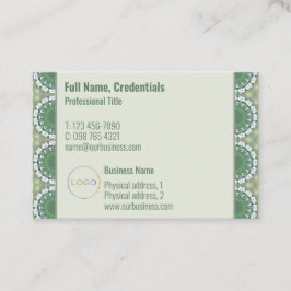 Tarjeta De Visita Logotipo moderno Elegante Primavera Floral Resumen