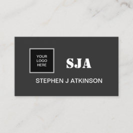 Tarjeta De Visita Logotipo moderno Iniciales profesionales Minimalis