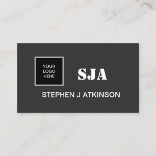 Tarjeta De Visita Logotipo moderno Iniciales profesionales Minimalis