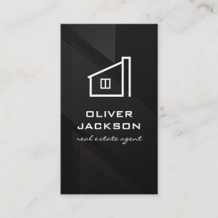 Tarjeta De Visita Logotipo moderno inmobiliario   Líneas