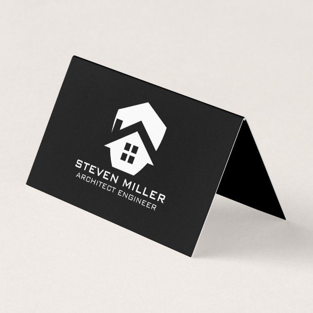 Tarjeta De Visita Logotipo moderno inmobiliario | Propiedades (Anverso)