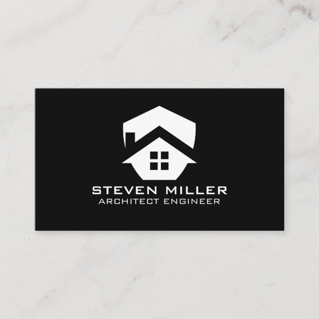 Tarjeta De Visita Logotipo moderno inmobiliario | Propiedades (Anverso)