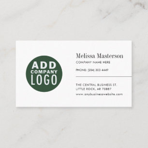Tarjeta De Visita Logotipo moderno minimalista personalizado para em