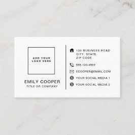 Tarjeta De Visita Logotipo moderno para añadir una cabina de choque 