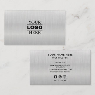 Tarjeta De Visita Logotipo Moderno Personalizado de Empresa con Marc