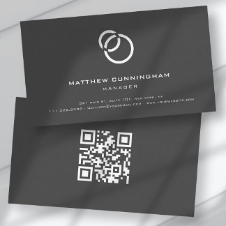Tarjeta De Visita Logotipo moderno sencillo y elegante minimalista y