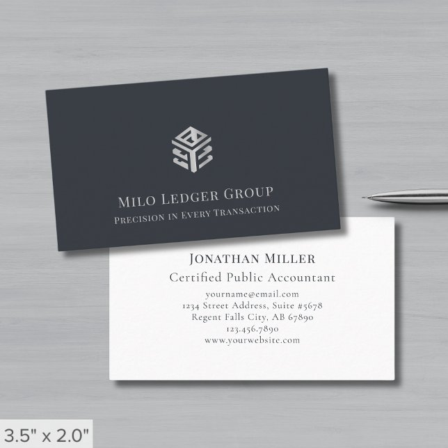 Tarjeta De Visita Logotipo moderno simple (Subido por el creador)