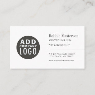 Tarjeta De Visita Logotipo moderno simple Minimalista