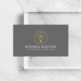 TARJETA DE VISITA LOGOTIPO MONOGRAM LUMINOSO PARA ELÉCTRICOS