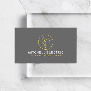 TARJETA DE VISITA LOGOTIPO MONOGRAM LUMINOSO PARA ELÉCTRICOS