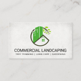 Tarjeta De Visita Logotipo paisajístico | Jardinería