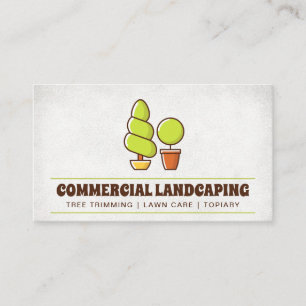 Tarjeta De Visita Logotipo paisajístico   Topiary
