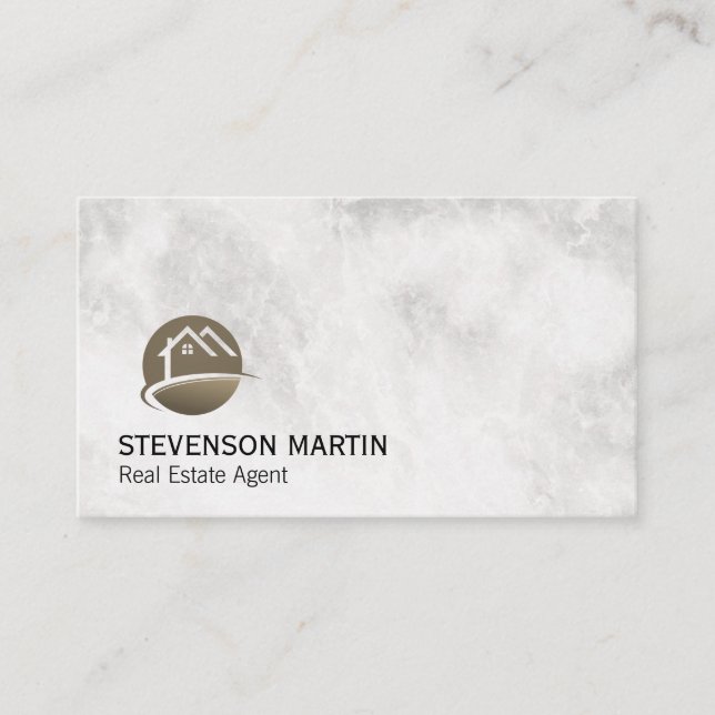 Tarjeta De Visita Logotipo particular | Bienes inmuebles (Anverso)