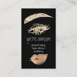 Tarjeta De Visita Logotipo permanente de maquillaje de Lash Brow QRC